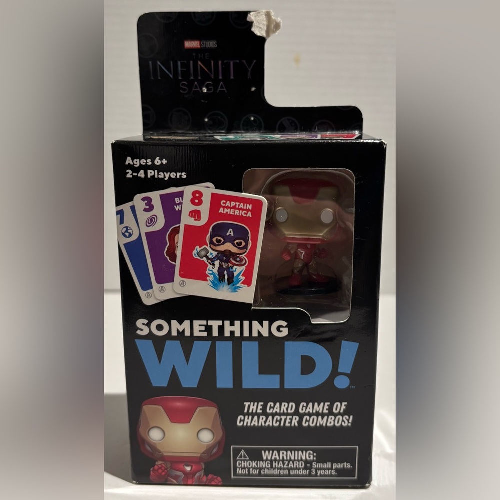 Funko Marvel Infinity Saga Something Wild! Card Game with Iron Man Pocket Pop!